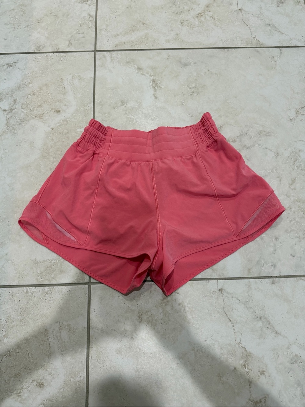 Lululemon Athletica Coral Pink Athletic Shorts